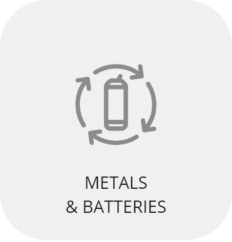 Metals and batteries icon